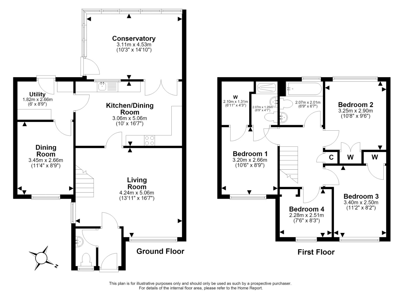 13, Wheatfield Loan, Loanhead floorplan
