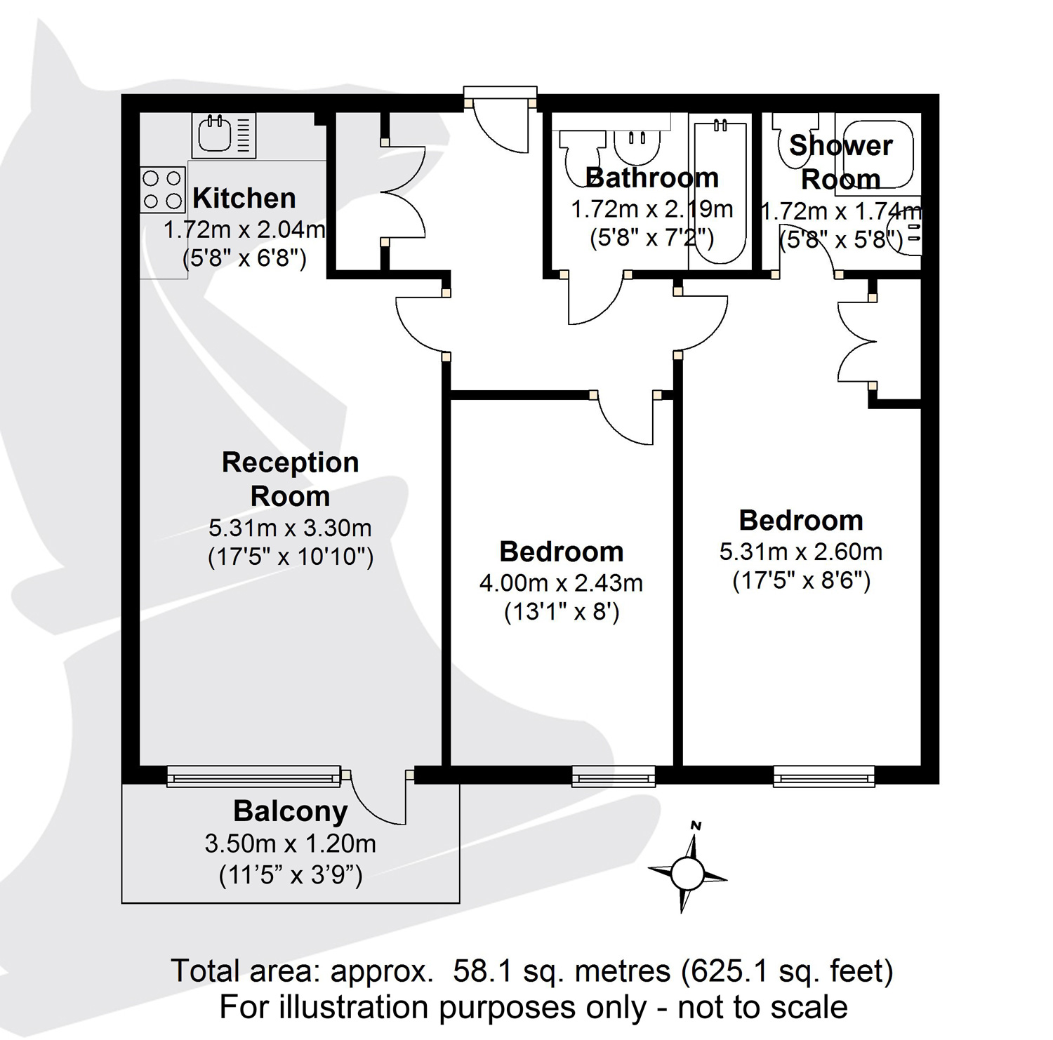 2 Bedrooms Flat to rent in Reed House, Durnsford Road, Wimbledon SW19