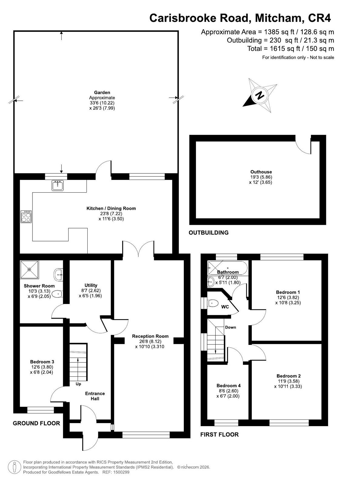70, Carisbrooke Road, Mitcham floorplan