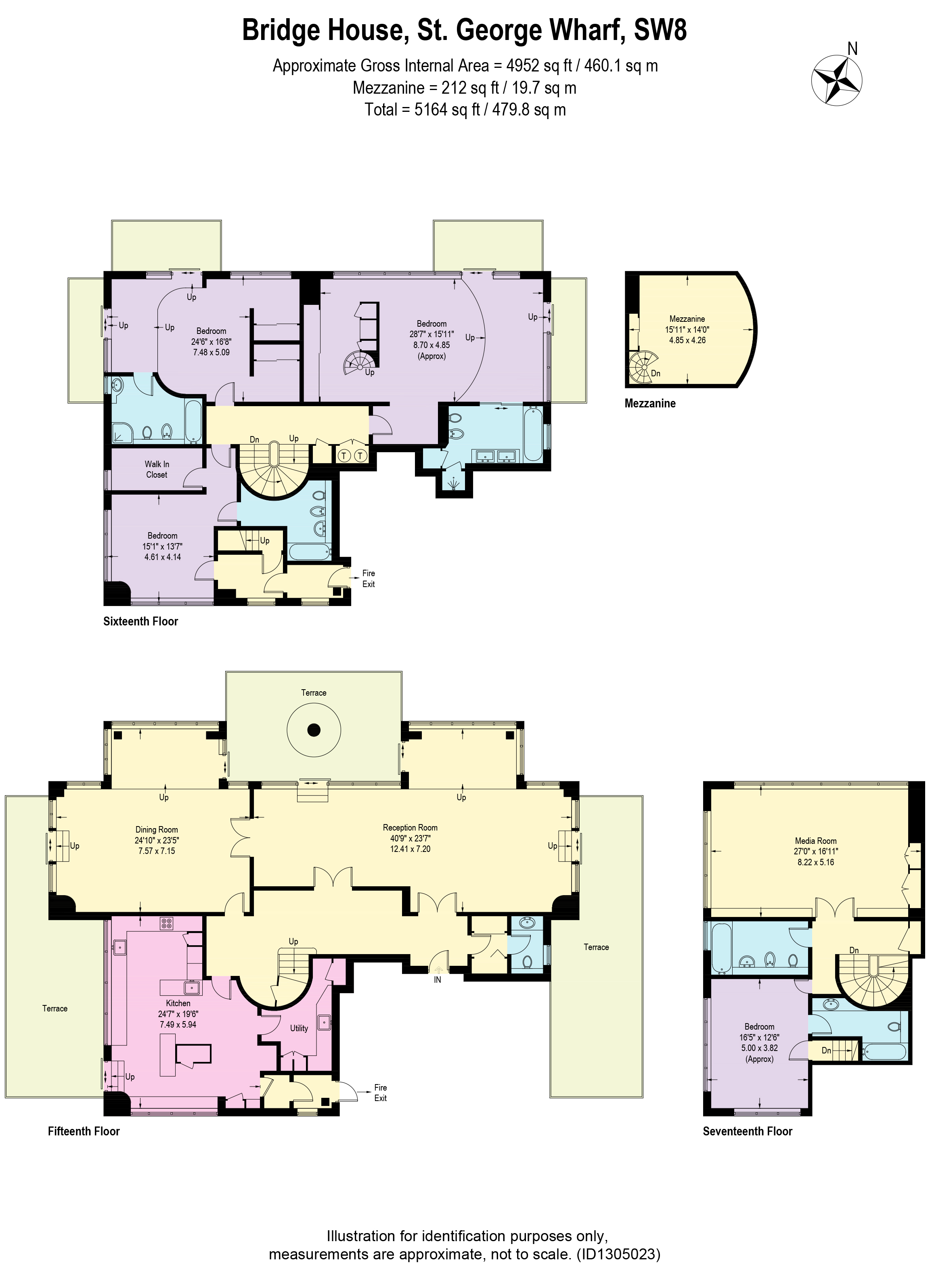 18, St. George Wharf, London floorplan