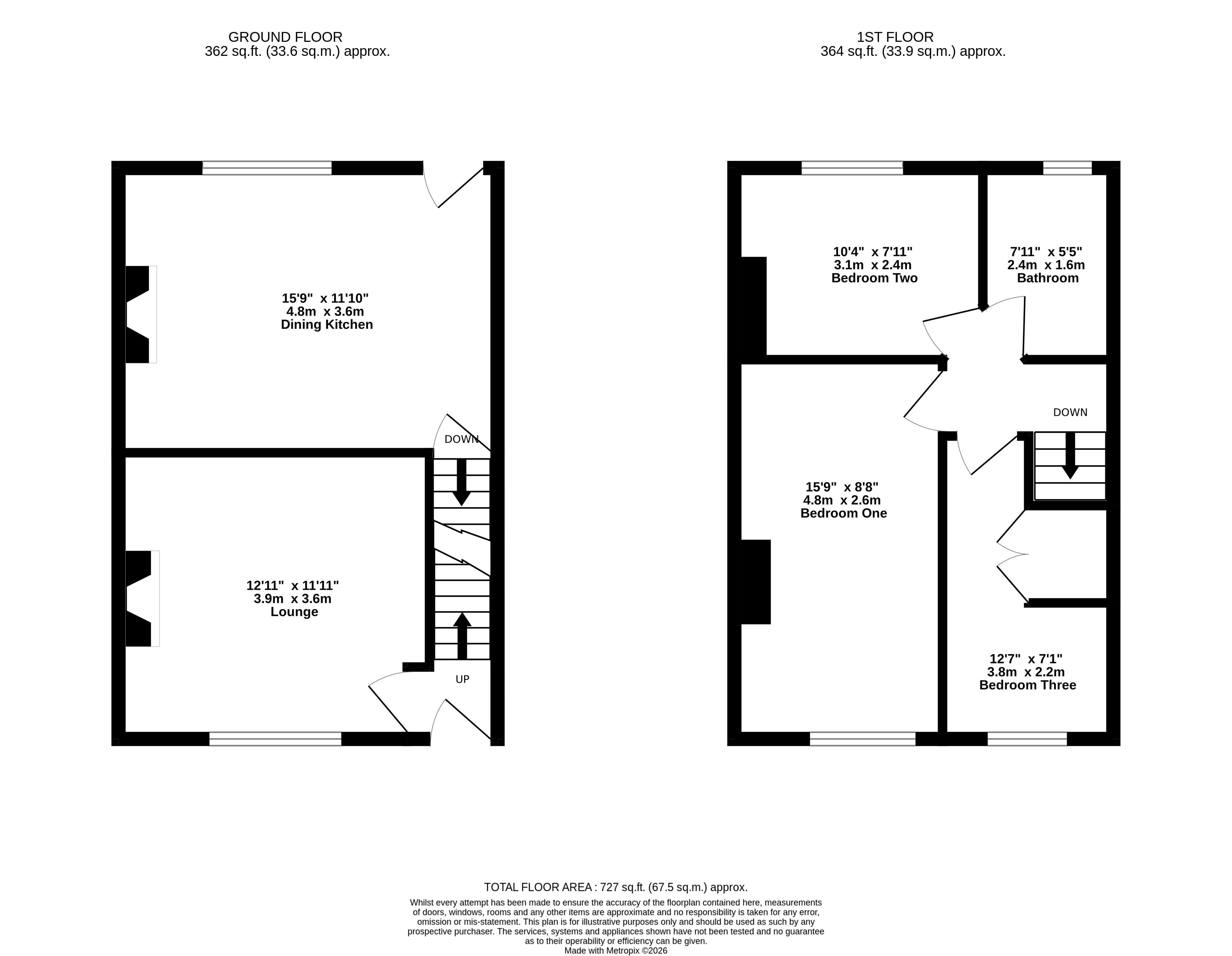 18, Victoria Road, Holmfirth floorplan