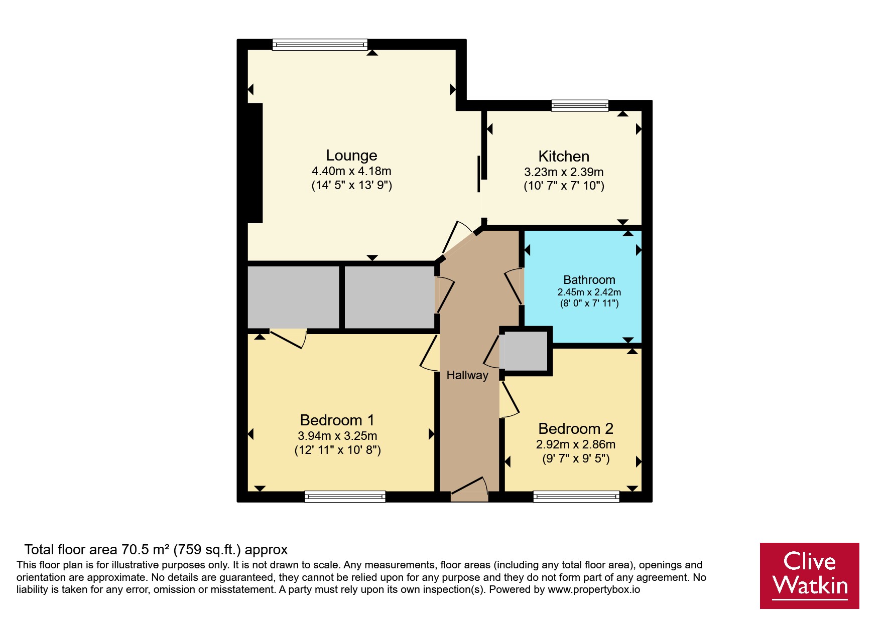 Flat 32, Osborne Court,, Central Road, Merseyside floorplan