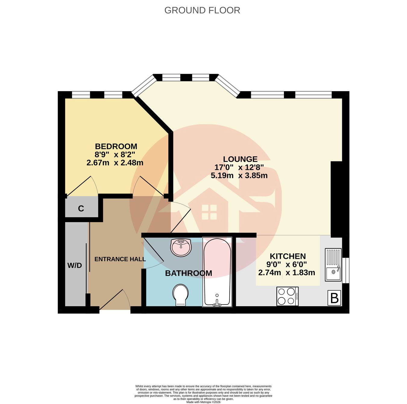 Flat 2, 6, Regent Street, Burnham-on-Sea floorplan