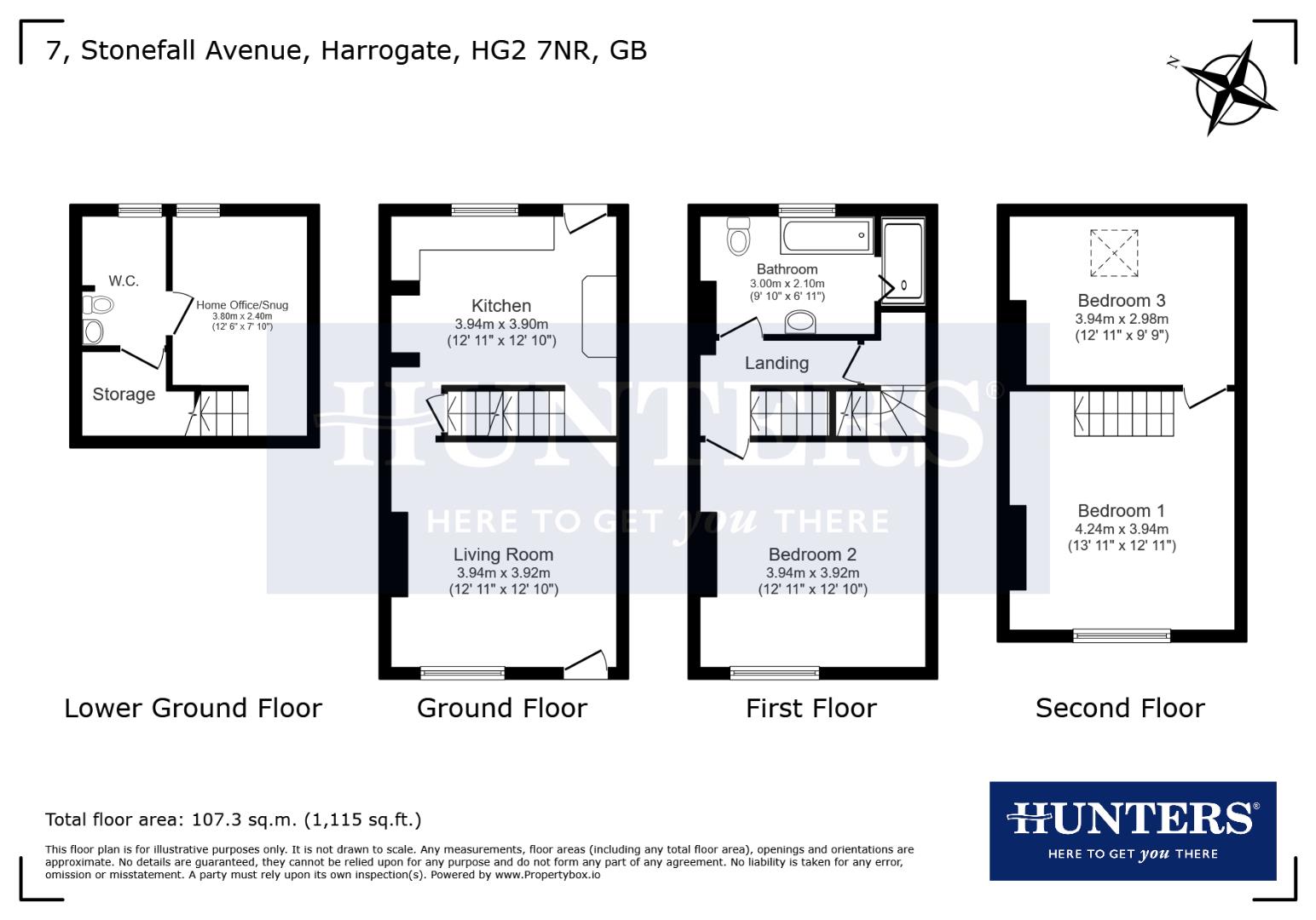 7, Stonefall Avenue, Harrogate floorplan