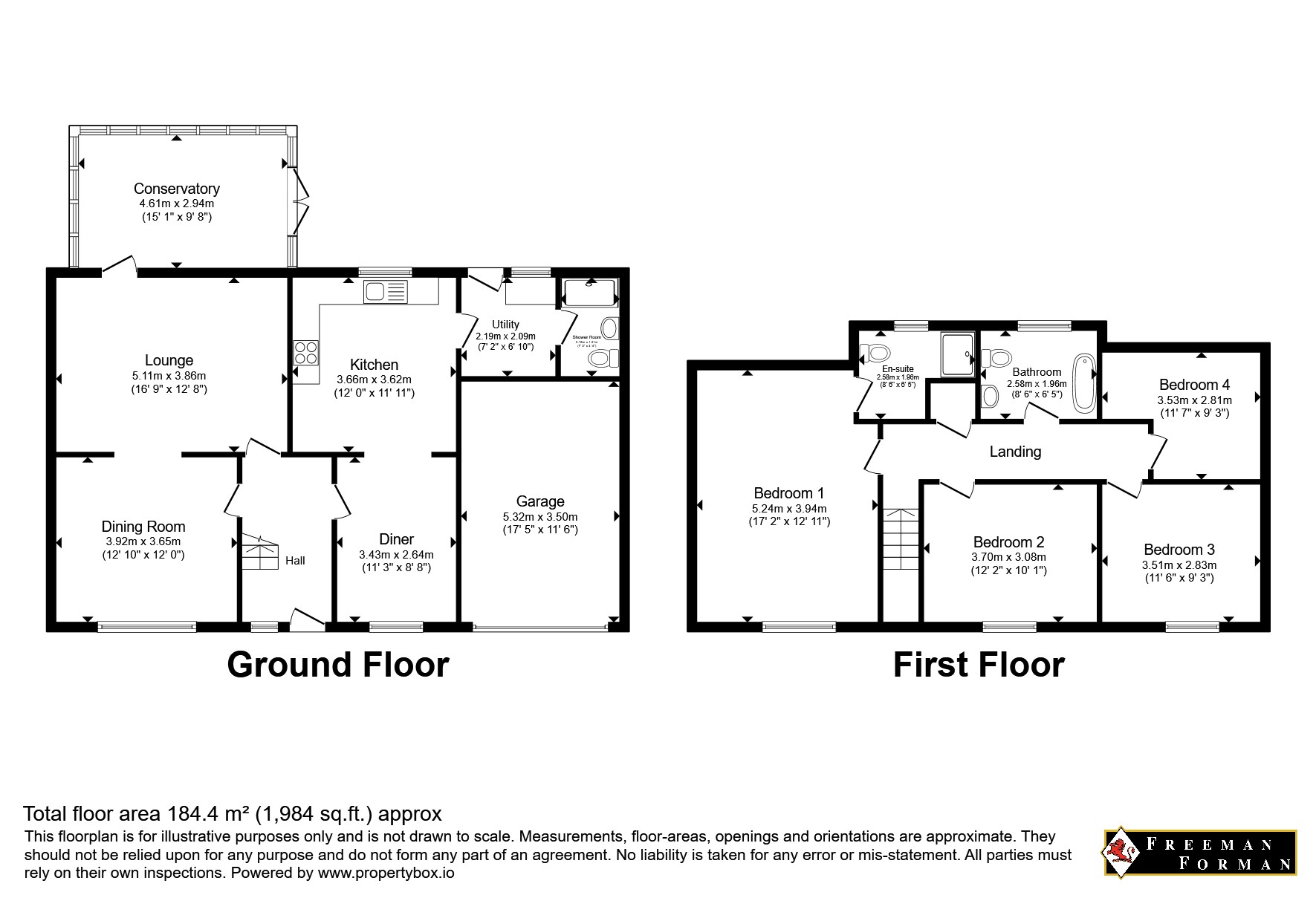 1, Mill Close, Robertsbridge floorplan
