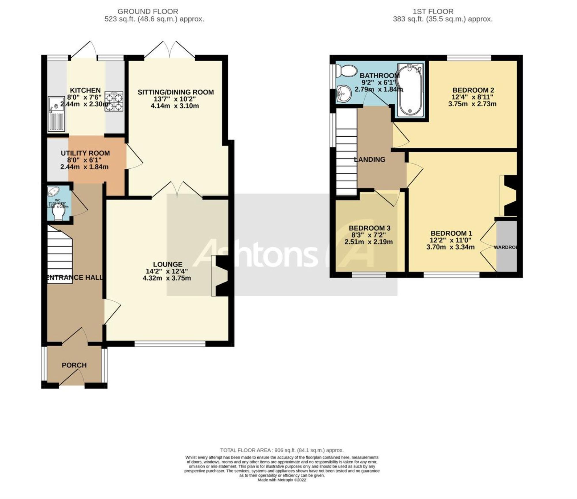 65 Grange Avenue, Warrington floorplan