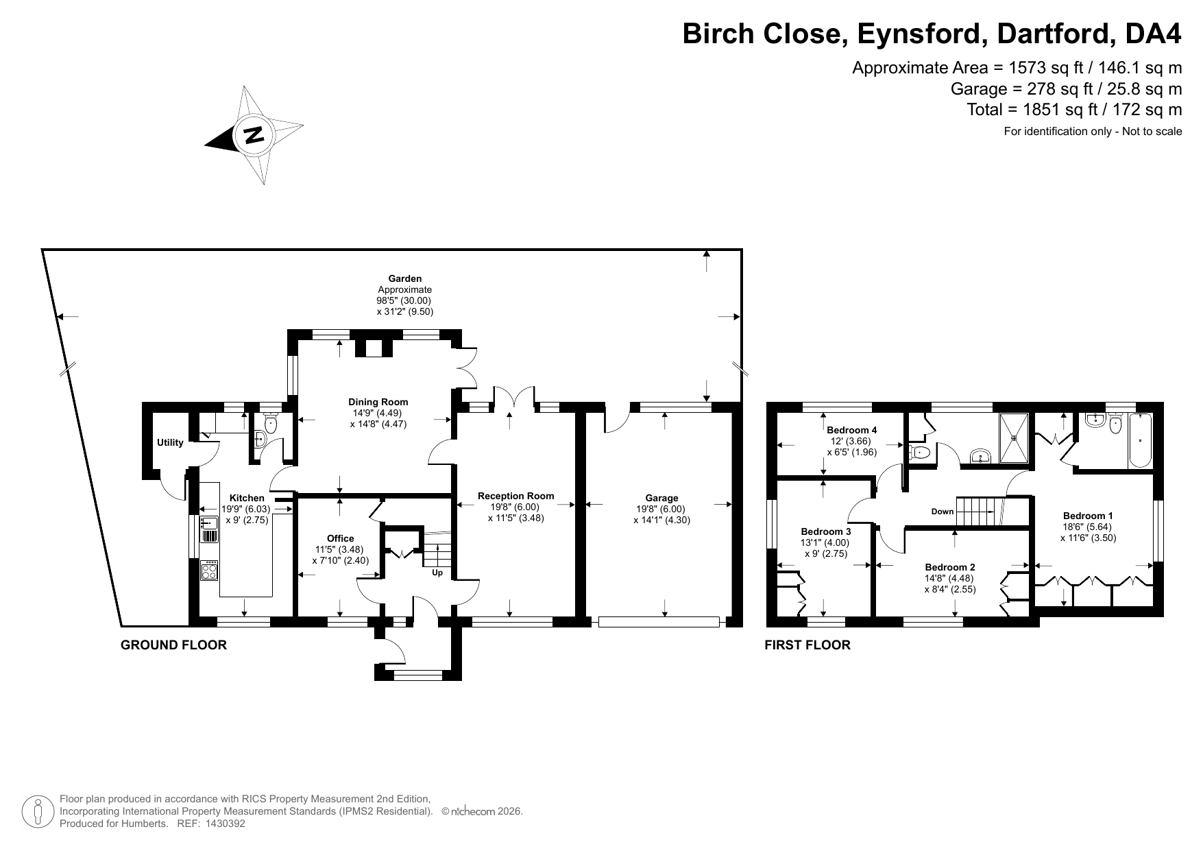 6, Birch Close, Dartford floorplan