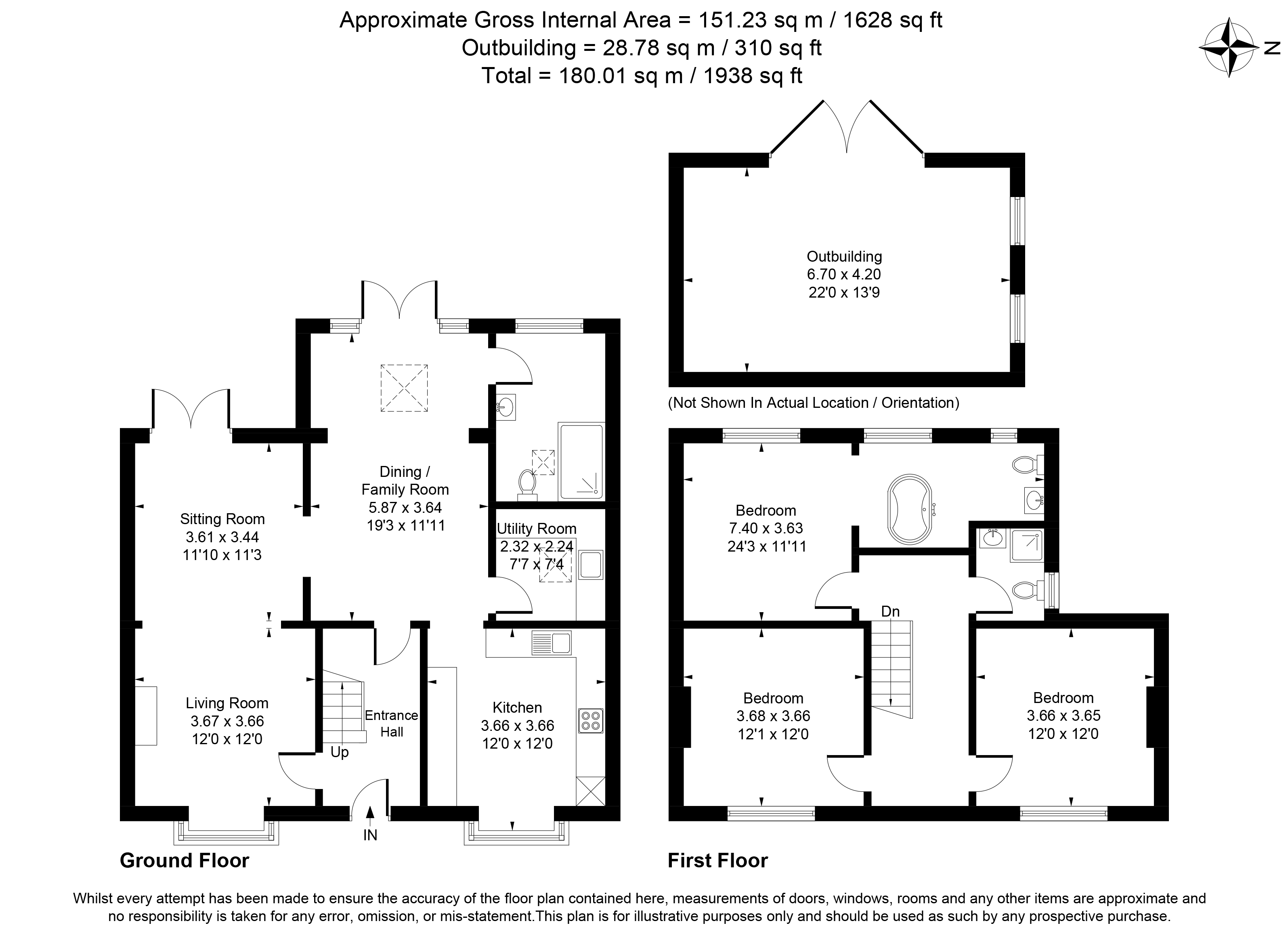 9, Warwick Road, Ashford floorplan