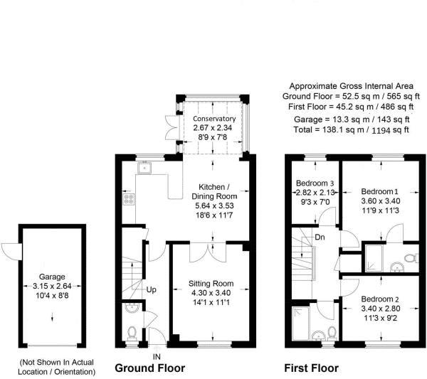 3 Bedrooms Semi-detached house for sale in Braeside, Naphill, High Wycombe HP14