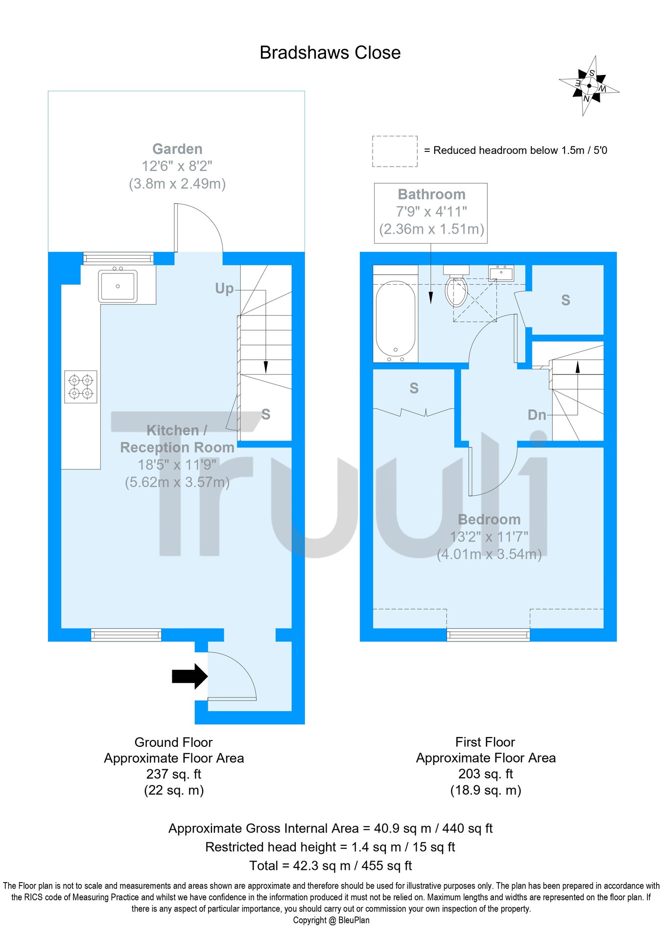 13, Bradshaws Close, London floorplan