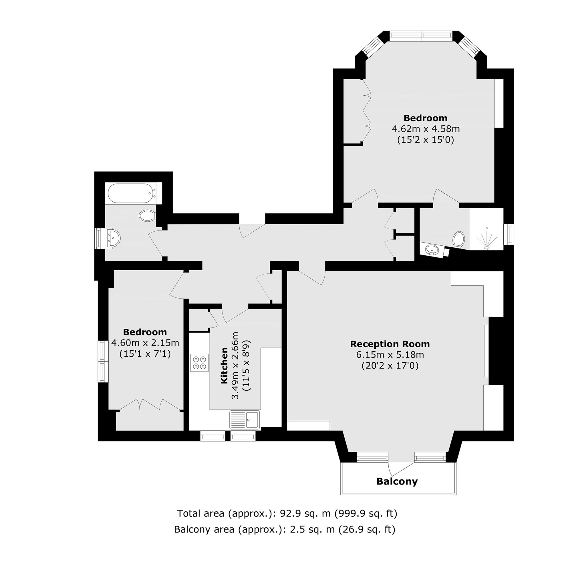 Priory Road, London floorplan