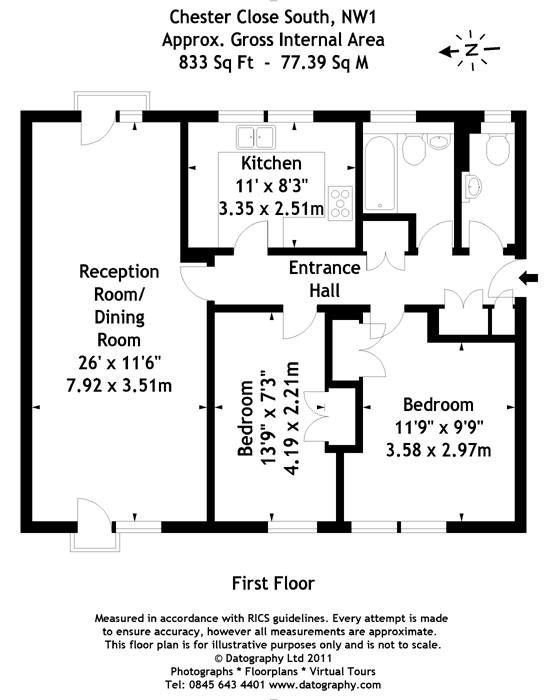 2 Bedrooms Flat to rent in Chester Close South, Regent's Park, London NW1