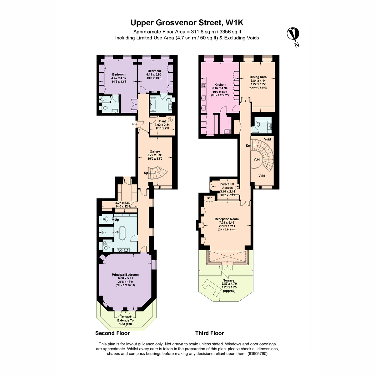 Flat 3, 17, Upper Grosvenor Street, London floorplan