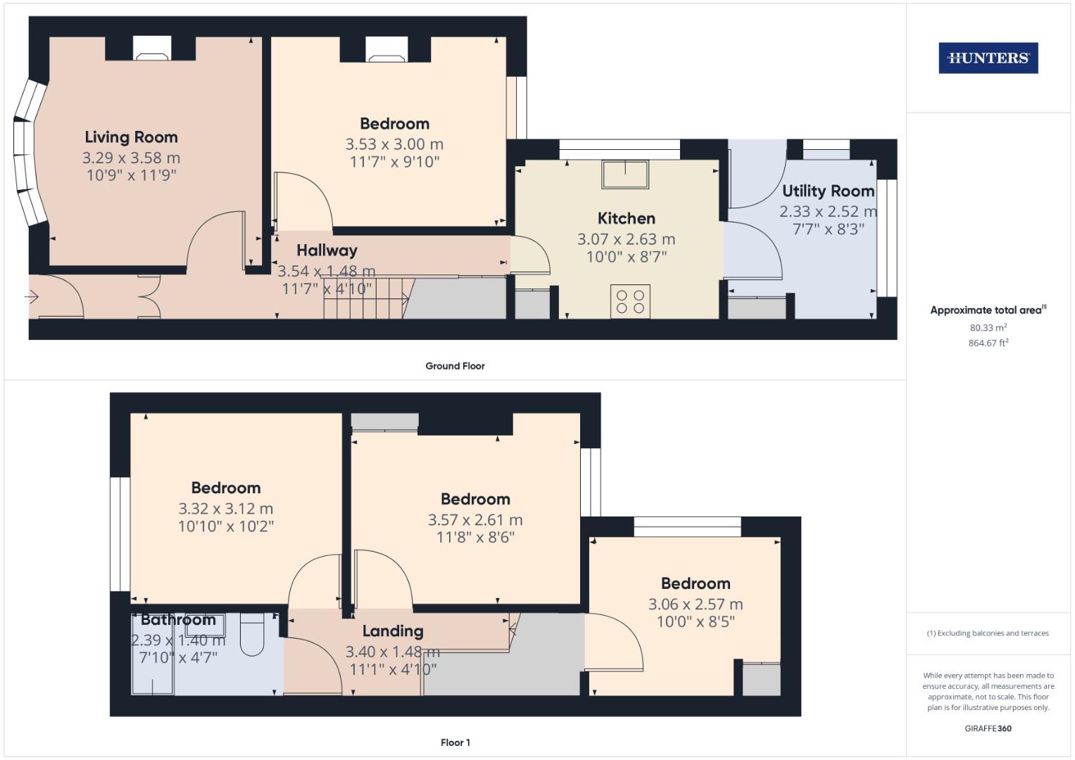 3, Cedar Road, Southampton floorplan
