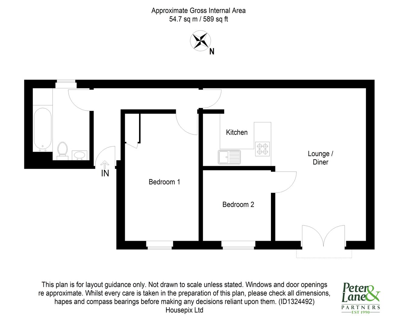 8, St Georges Court, Huntingdon floorplan