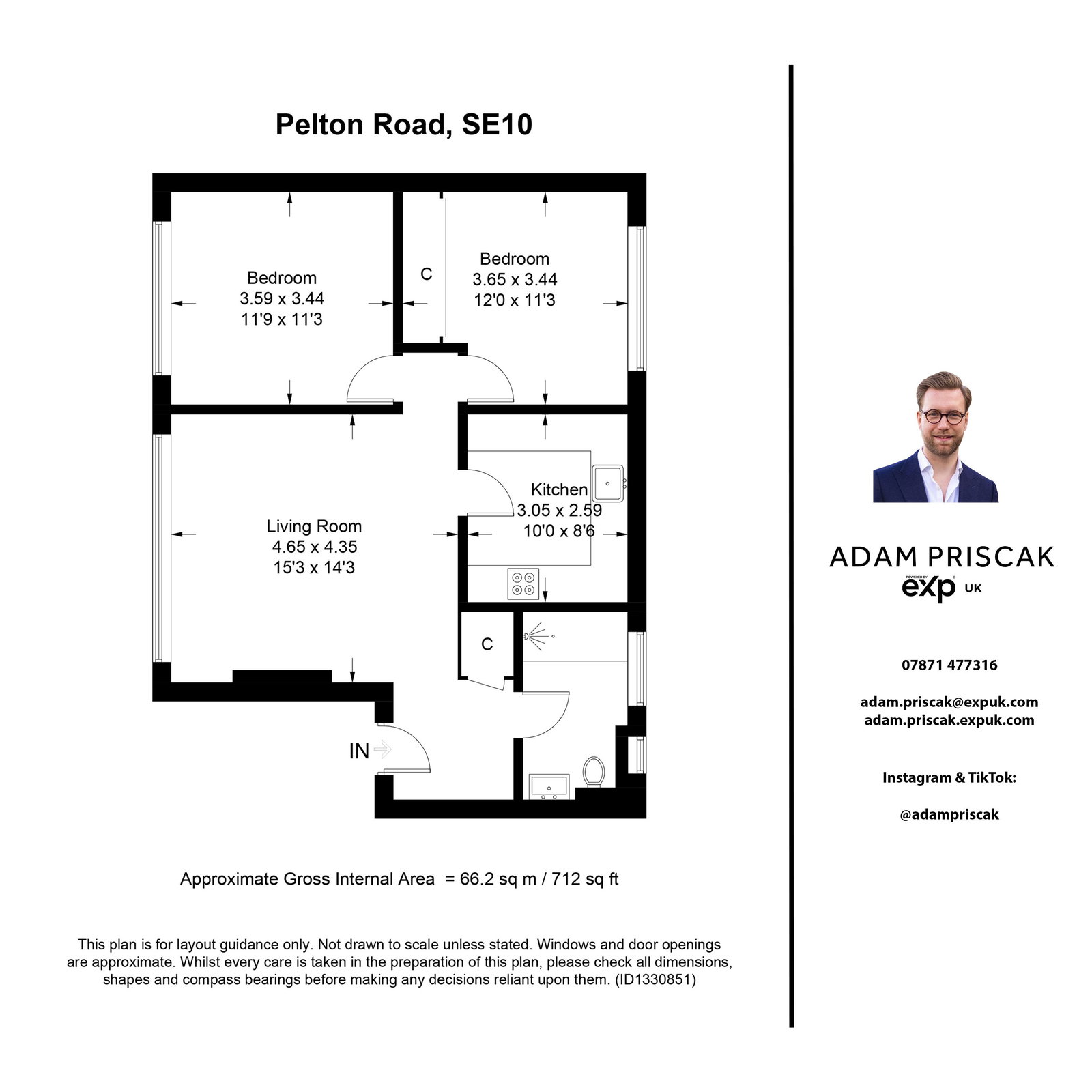 77, Pelton Road, London floorplan