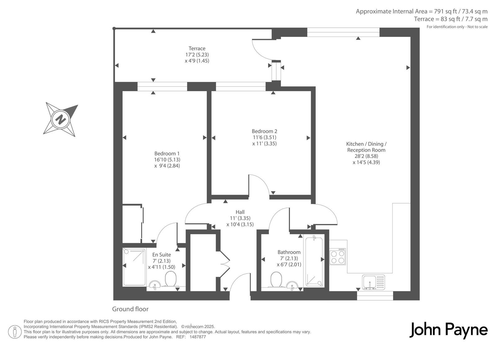 Flat 4, Teulon House, 66, Blackheath Road, London floorplan