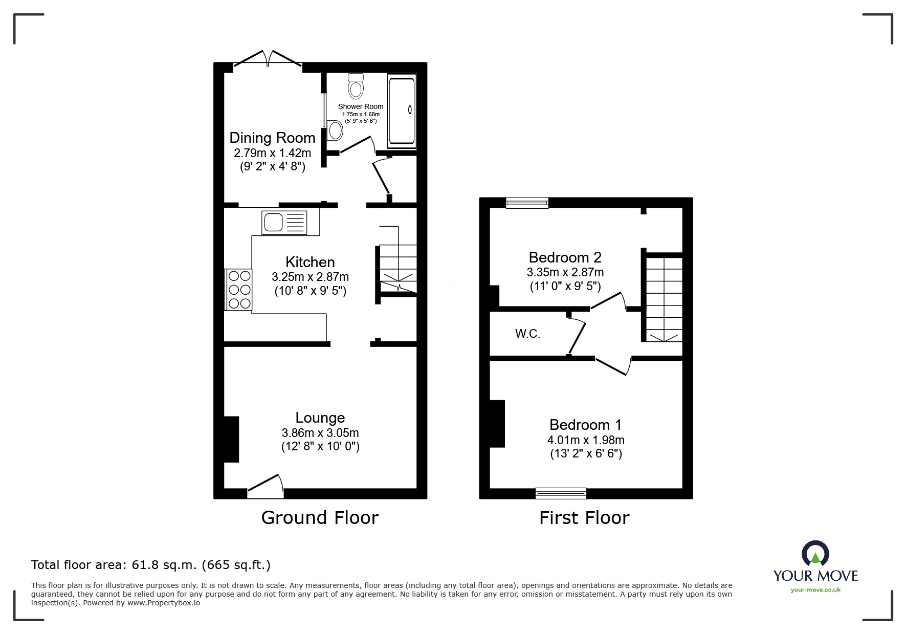 52, Oak Street, Swadlincote floorplan