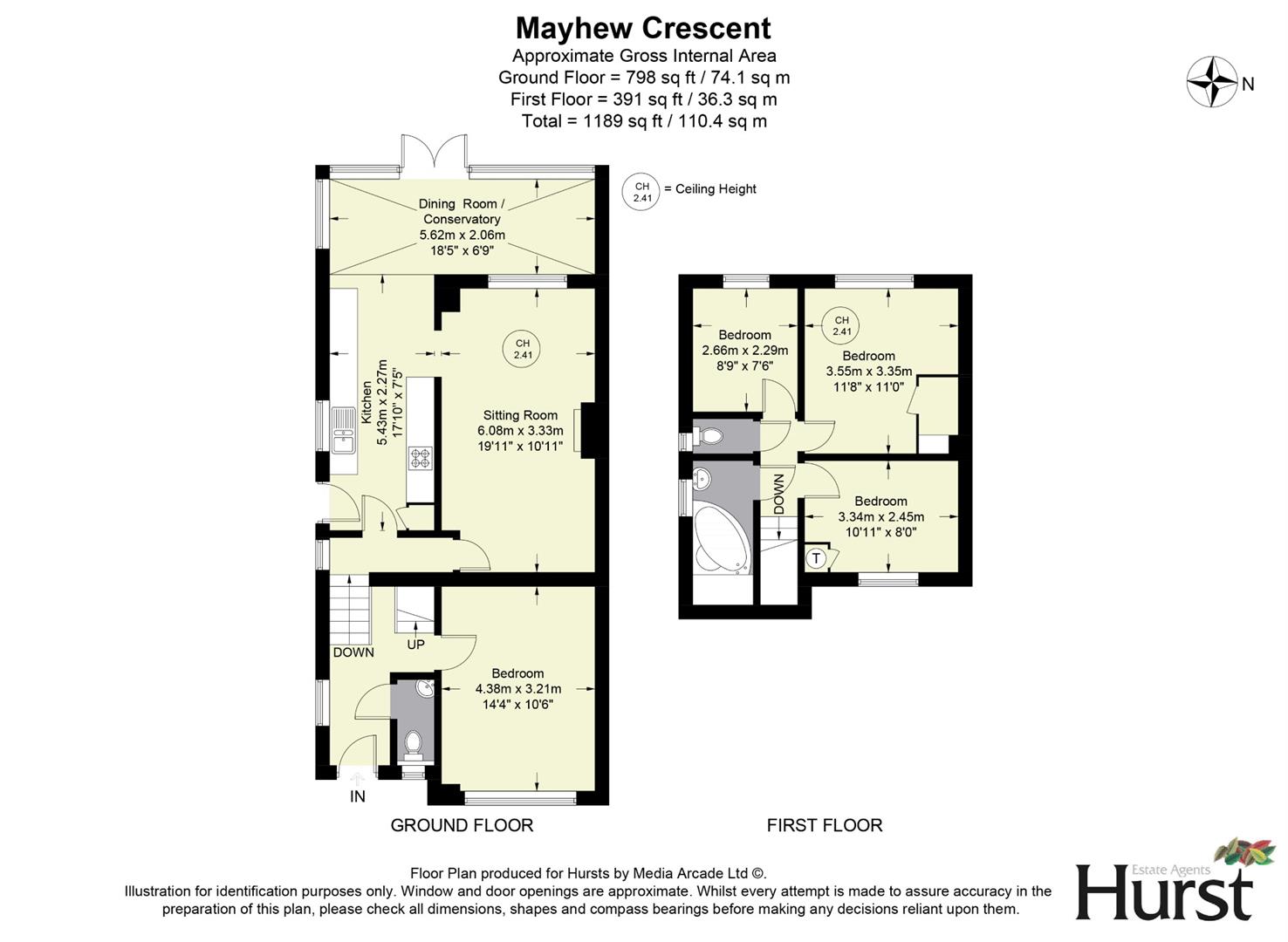 60, Mayhew Crescent, High Wycombe floorplan