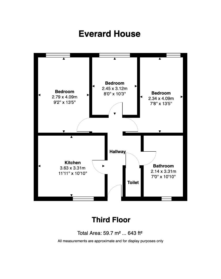 Flat 39, Everard House, Boyd Street, London floorplan