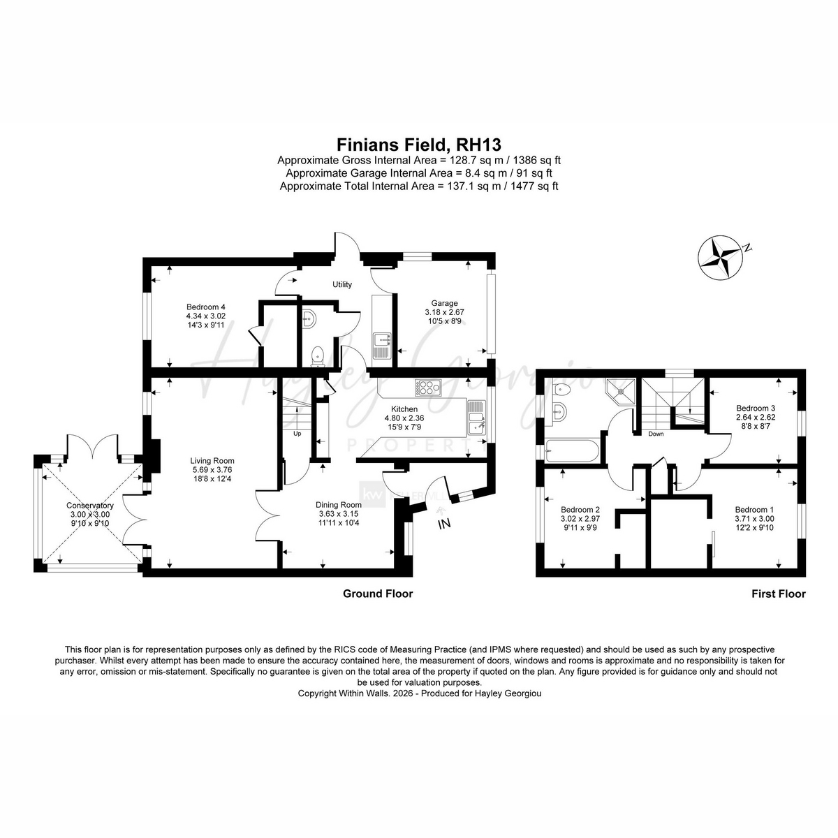 17, Finians Field, Horsham floorplan
