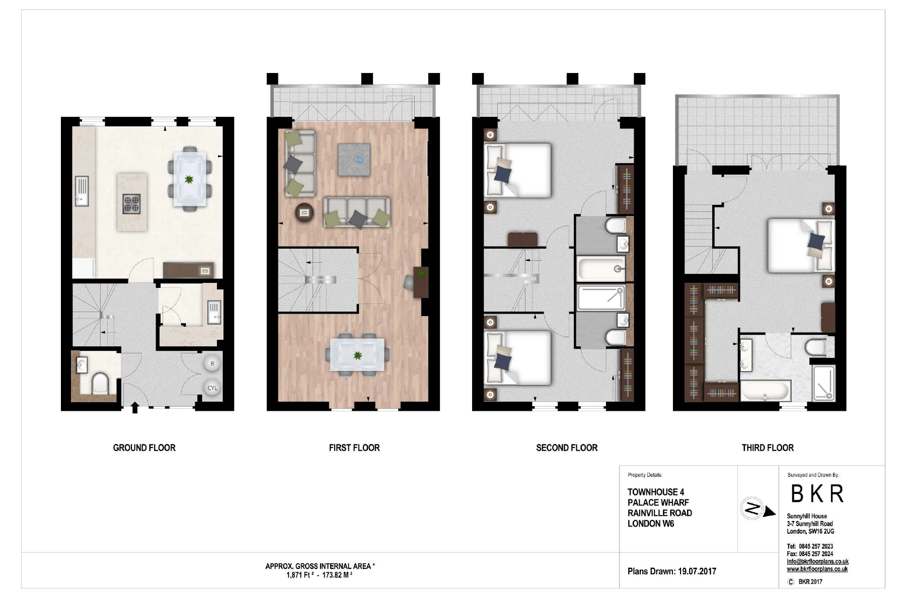4, Oxbridge Terrace, Rainville Road floorplan