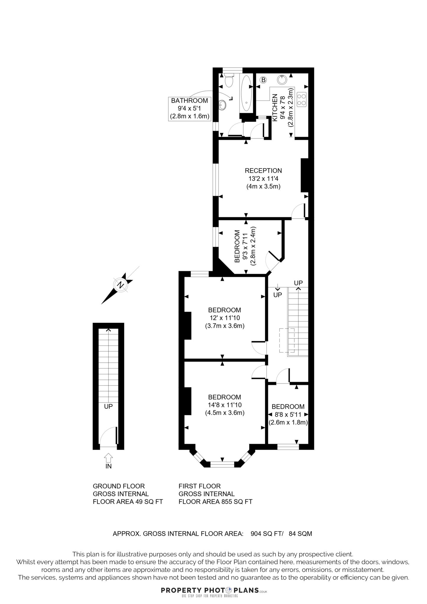 2a, Wotton Road, London floorplan