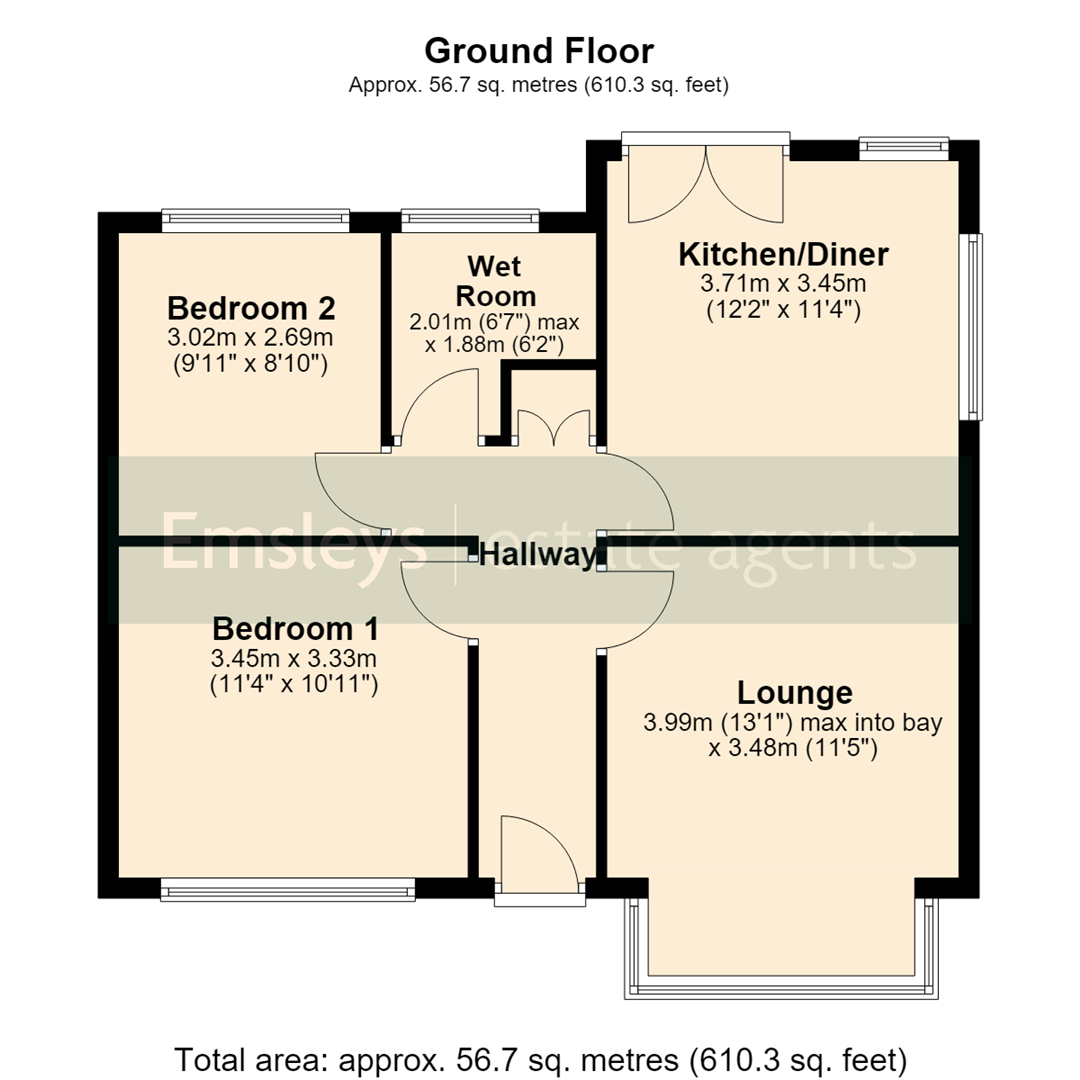 10, Woodland Avenue, Leeds floorplan