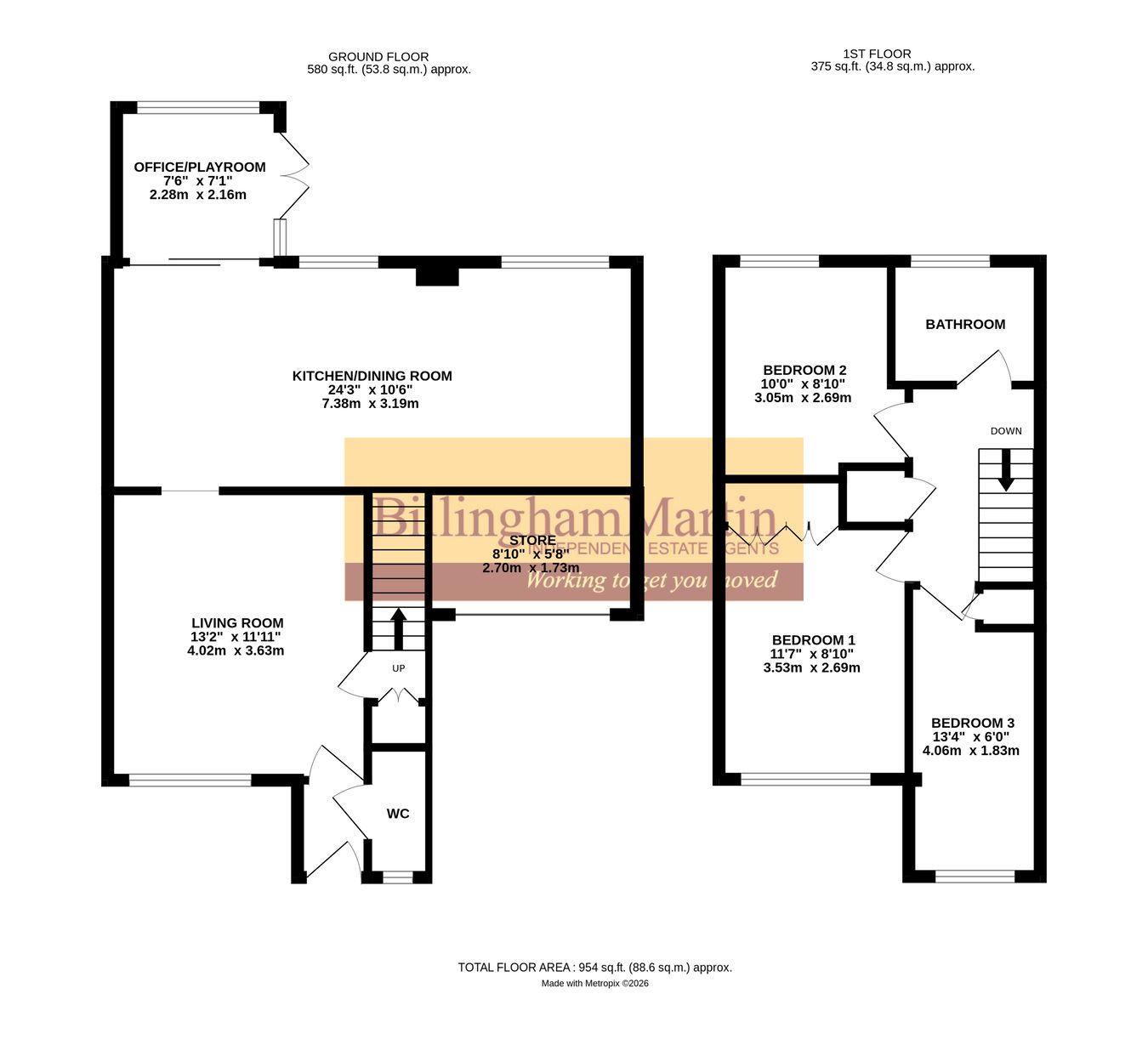 1, Maskell Way, Farnborough floorplan
