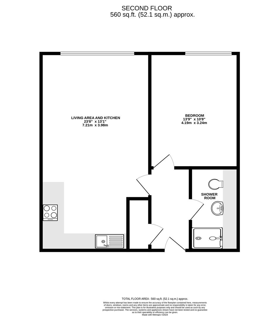 Apt 14 Chantrey Picture House Apartments, 798 Chesterfield Road, Sheffield floorplan