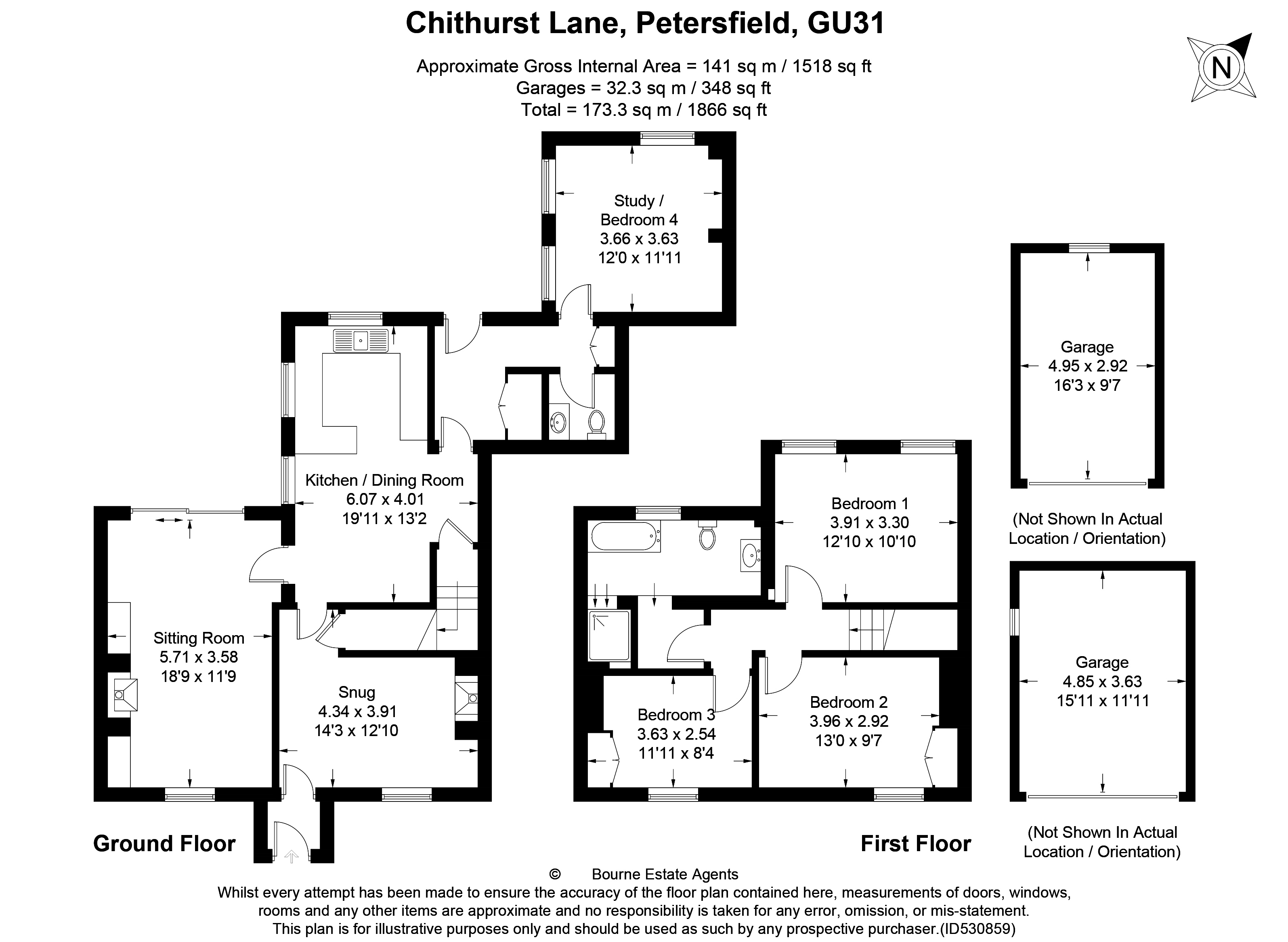 4 Bedrooms Terraced house for sale in Chithurst, Petersfield GU31