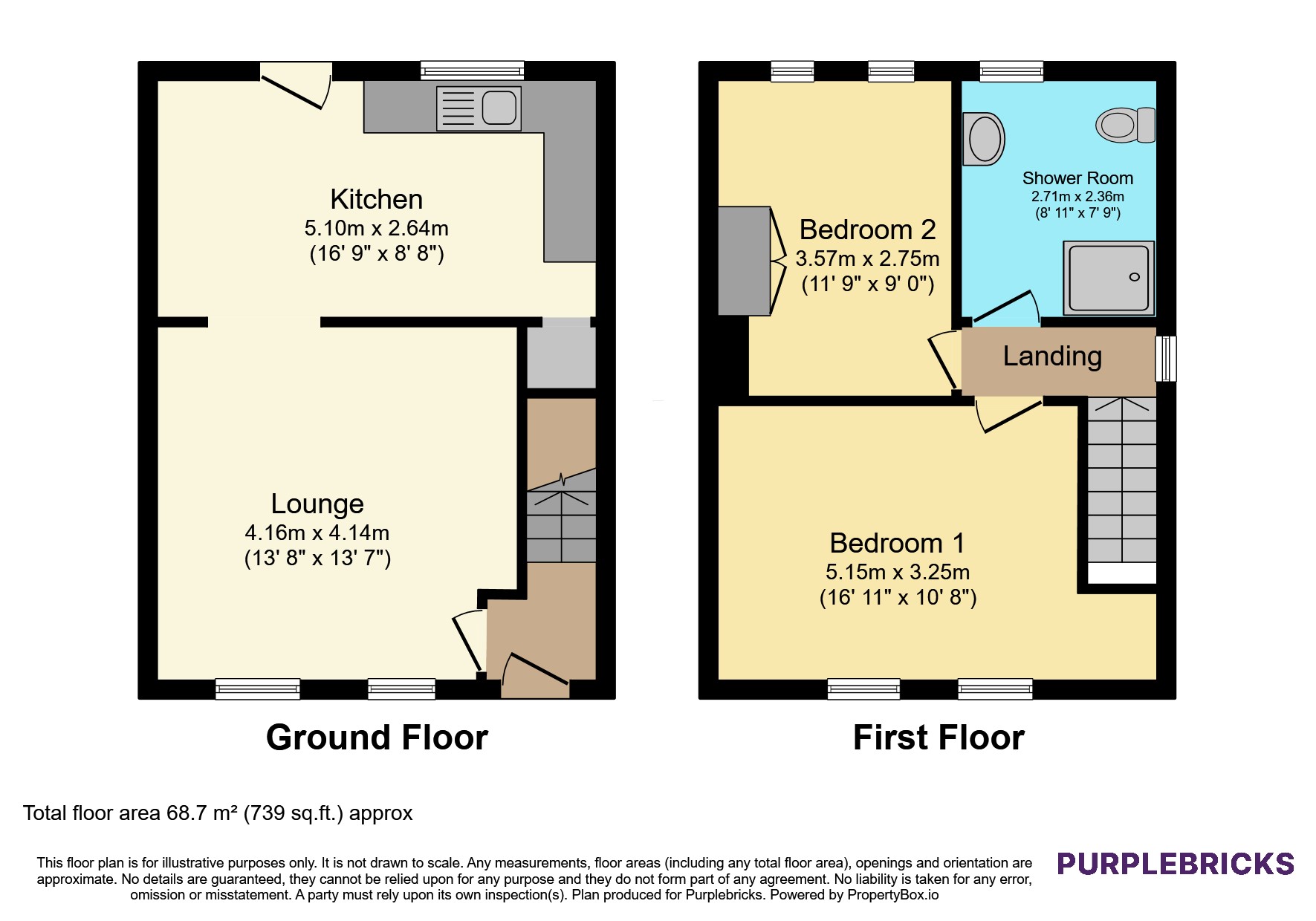 93, Shaw Lane, Prescot floorplan