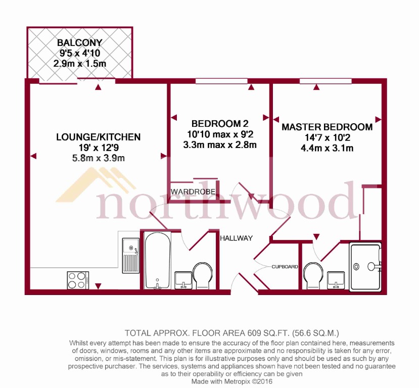 Flat 403, Skylark House, Drake Way, Reading floorplan
