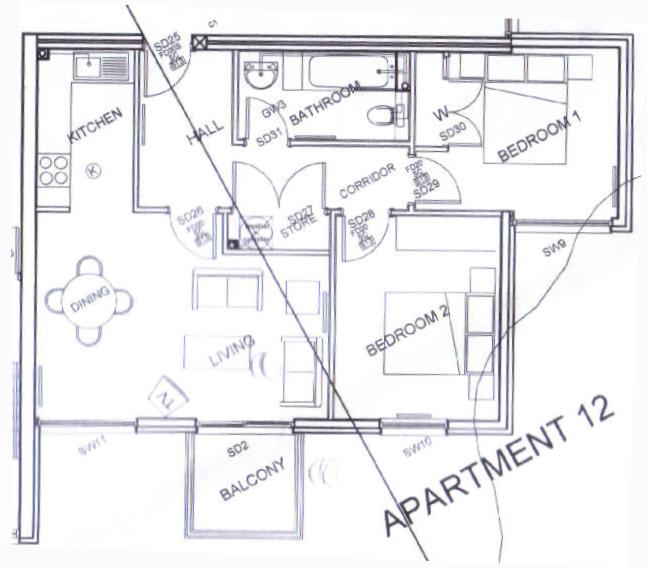 12, Greenslade House, Beeston, Nottingham floorplan