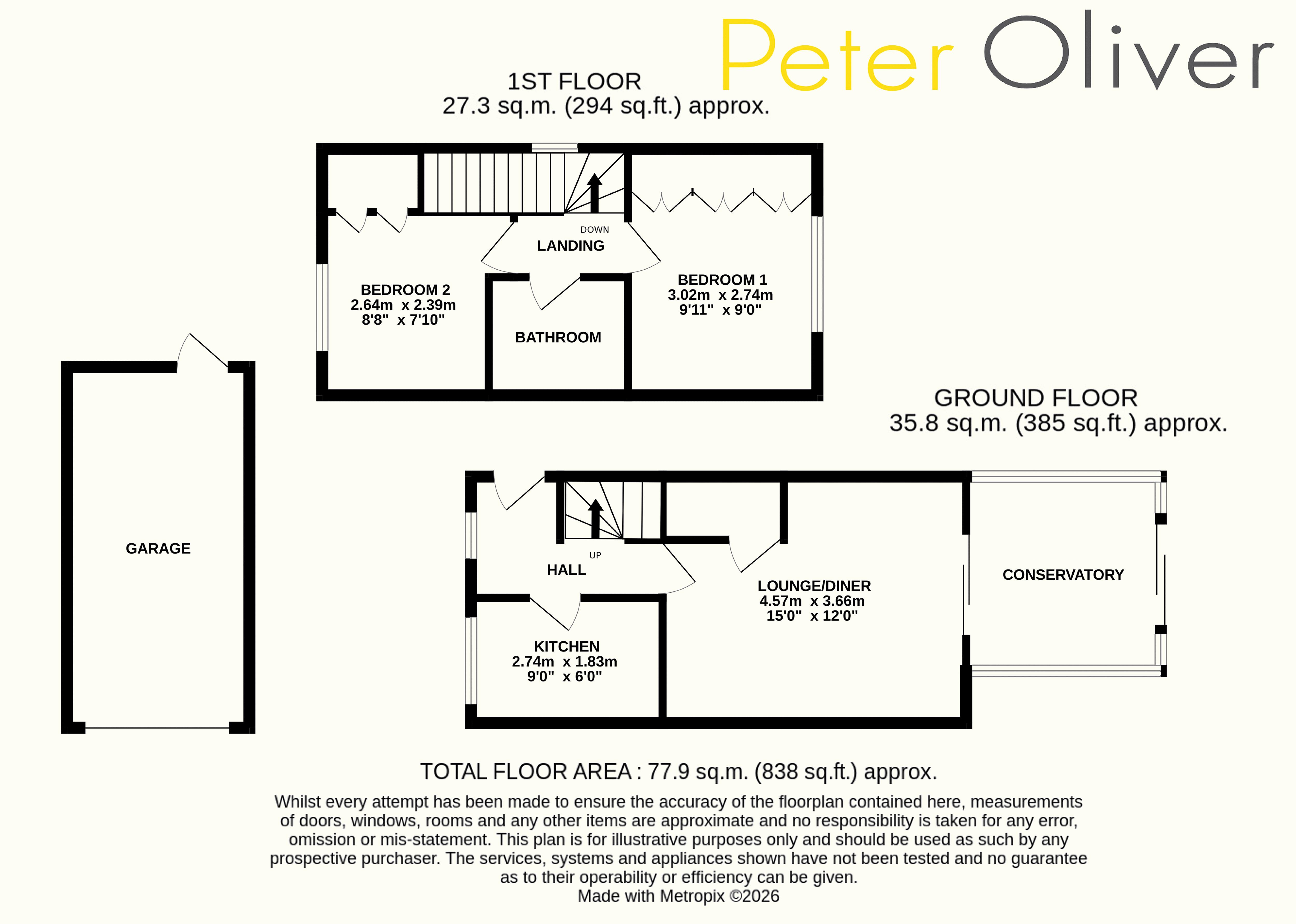 12, Saunders Close, Uckfield floorplan