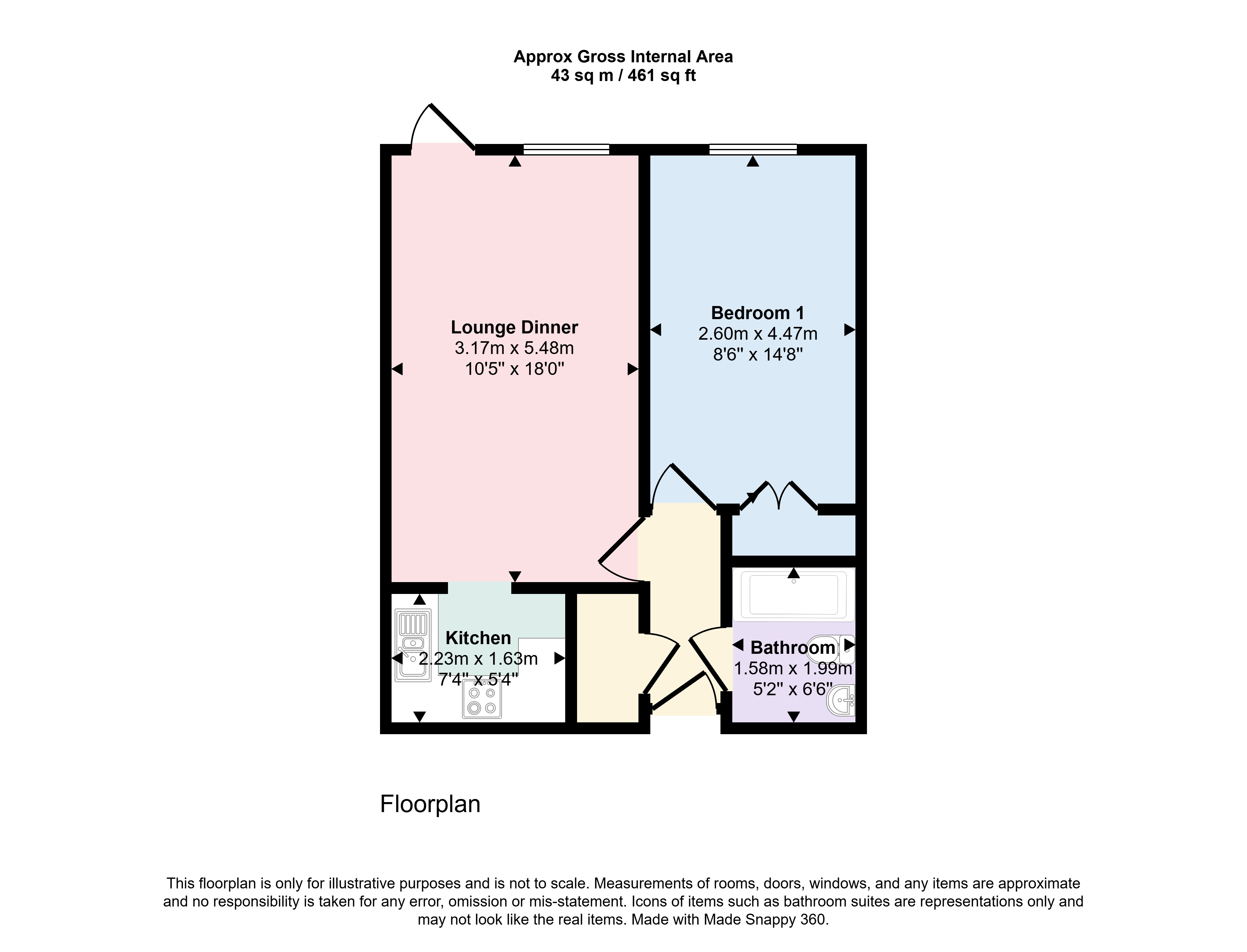 15 Homelake House, 40, Station Road, Poole floorplan