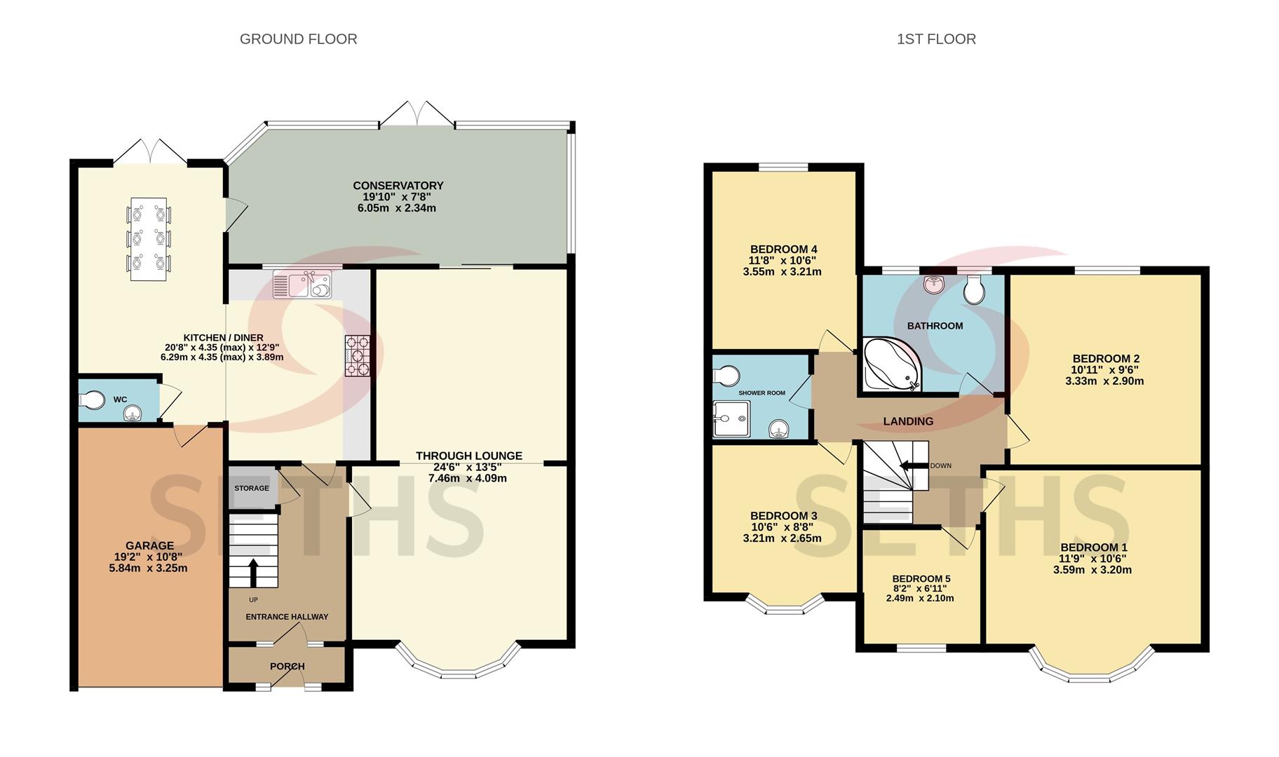 9, Downing Drive, Leicester floorplan