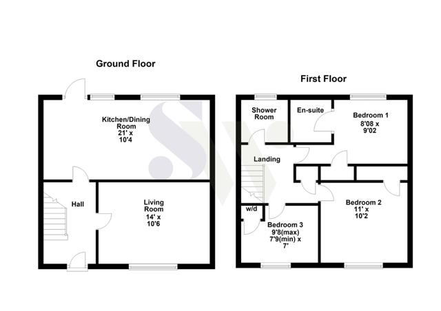 74, Ashley Avenue, Corby floorplan