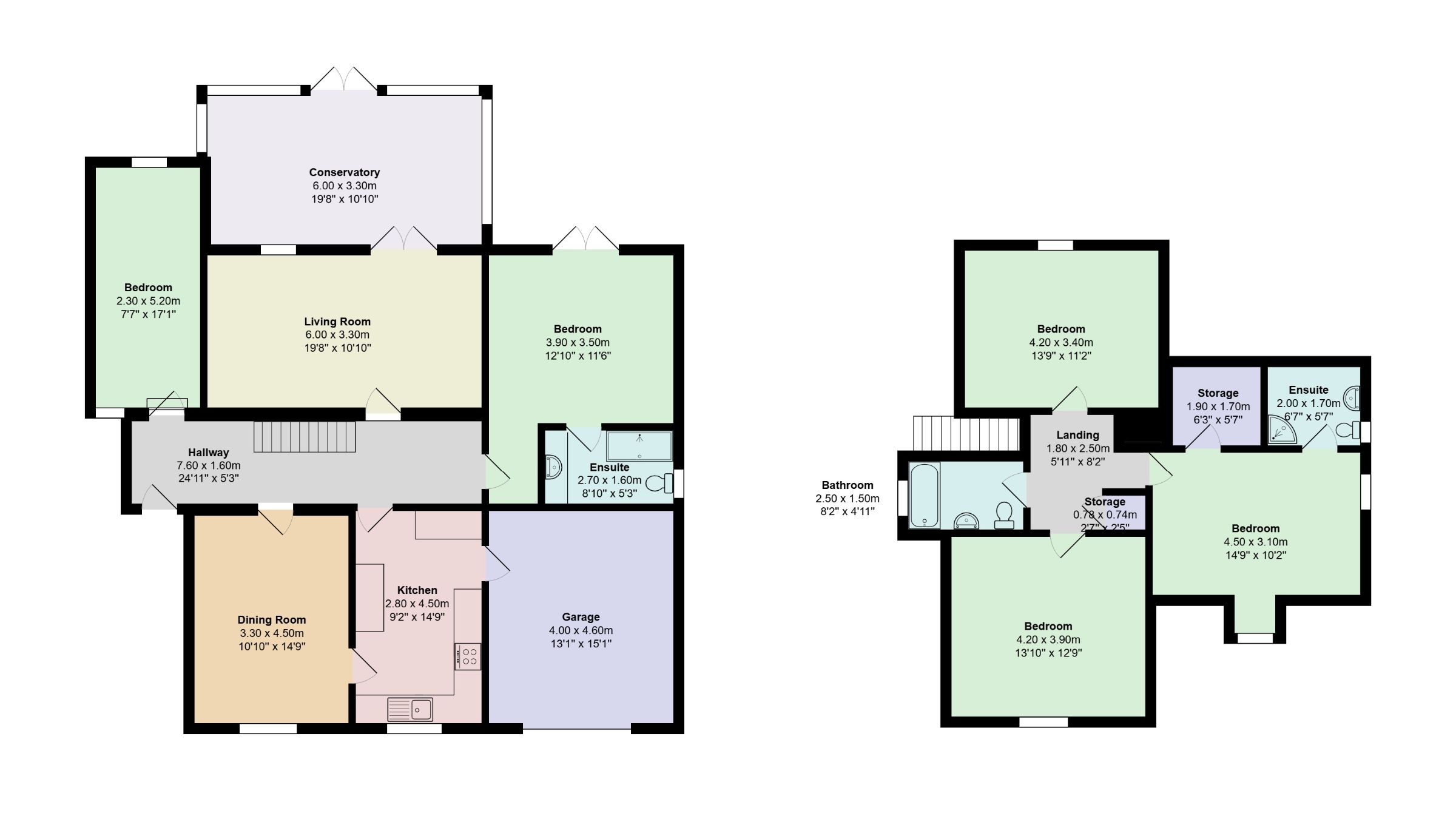 98 Ty Llwyd Parc Estate, Treharris floorplan
