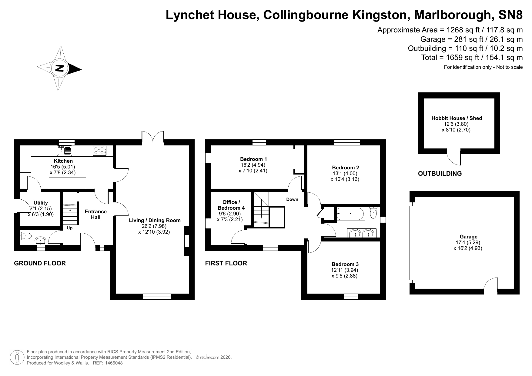 Lynchet House,, Collingbourne Kingston, Wiltshire floorplan