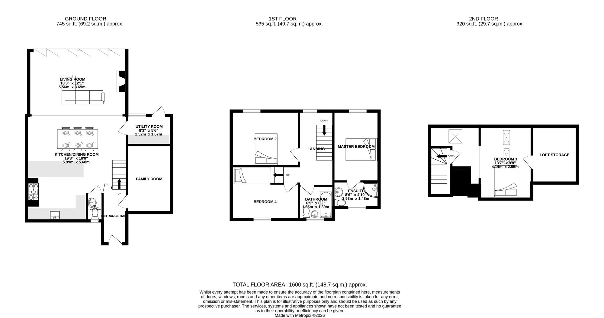 25 Main Road, Market Drayton floorplan
