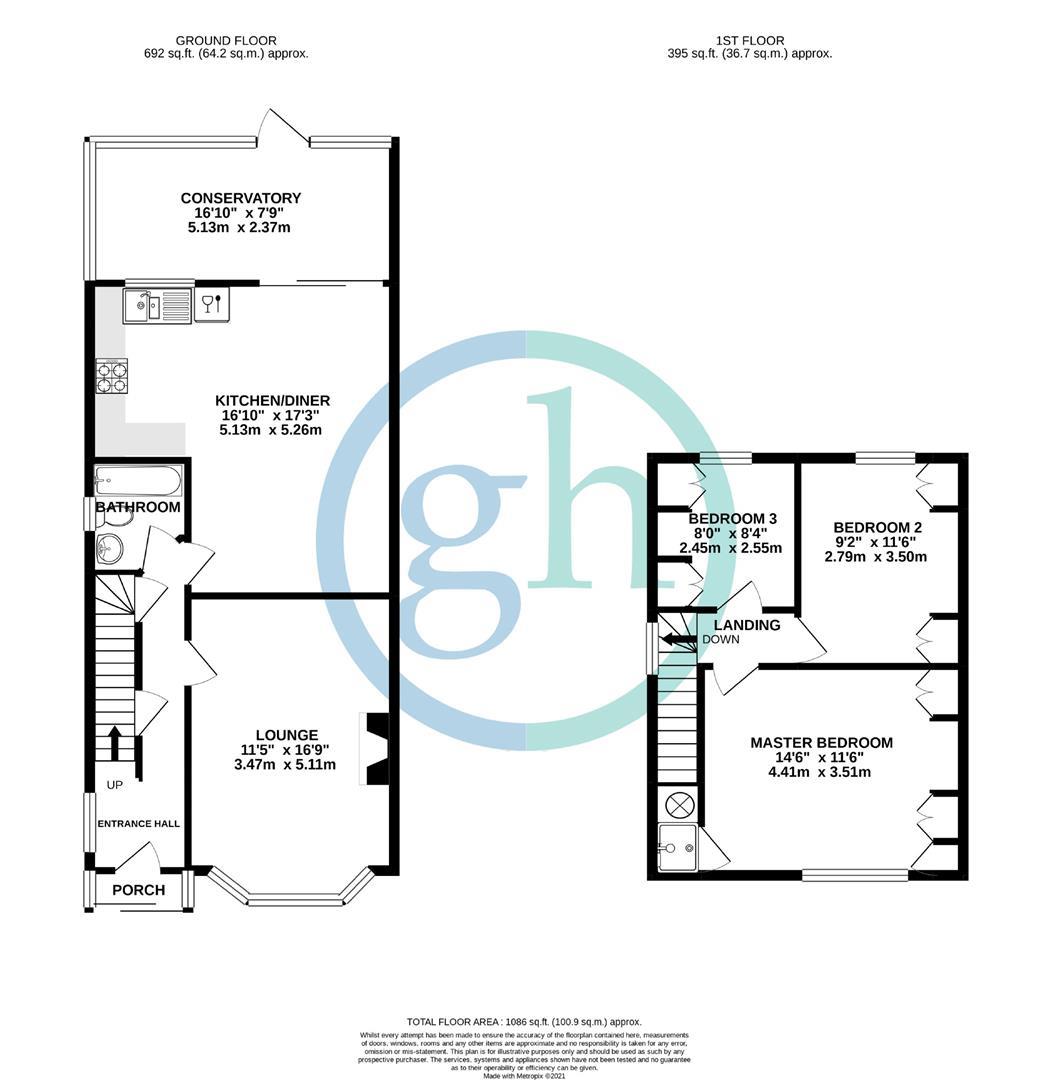 32, Killowen Avenue, Northolt floorplan