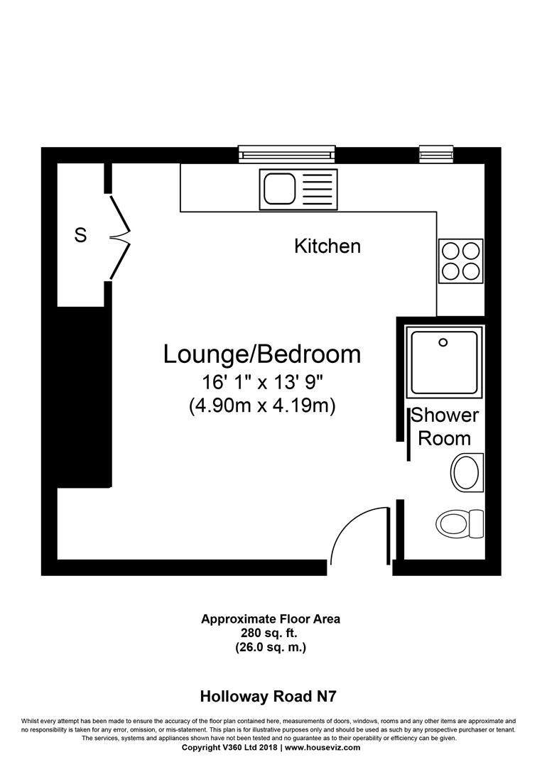 0 Bedrooms Studio to rent in Holloway Road, Holloway N7