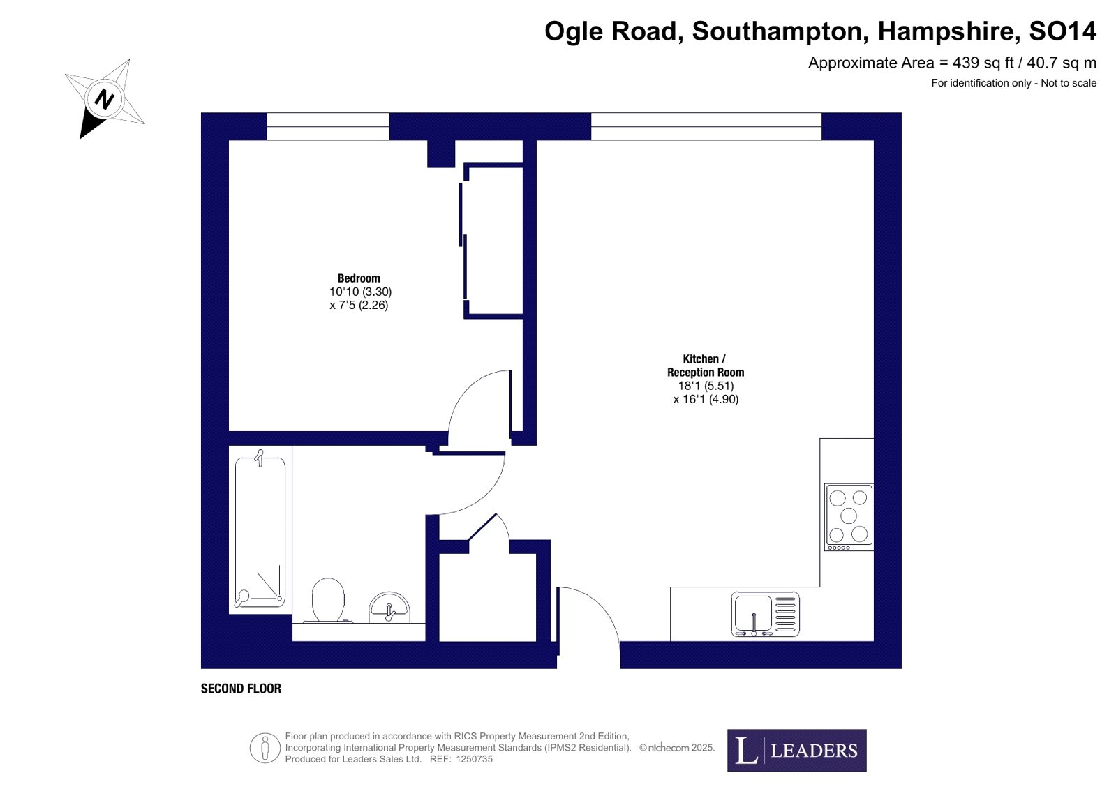 Flat 25, 8, Ogle Road, Hampshire floorplan