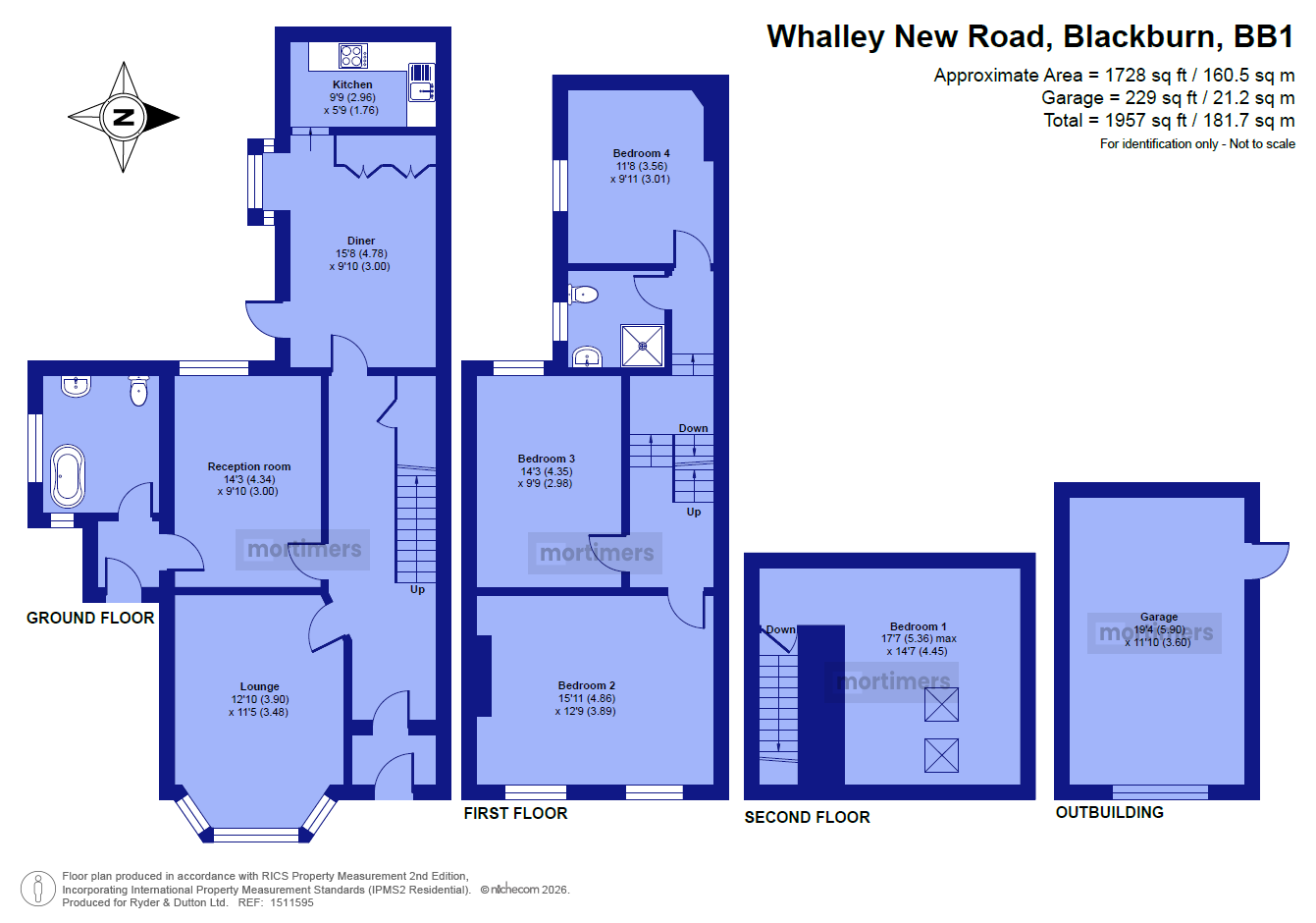 584, Whalley New Road, Lancashire floorplan