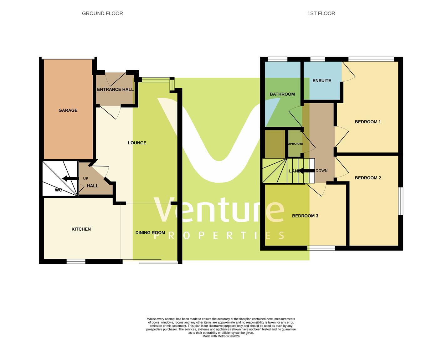8, Robinson Close, Willington floorplan