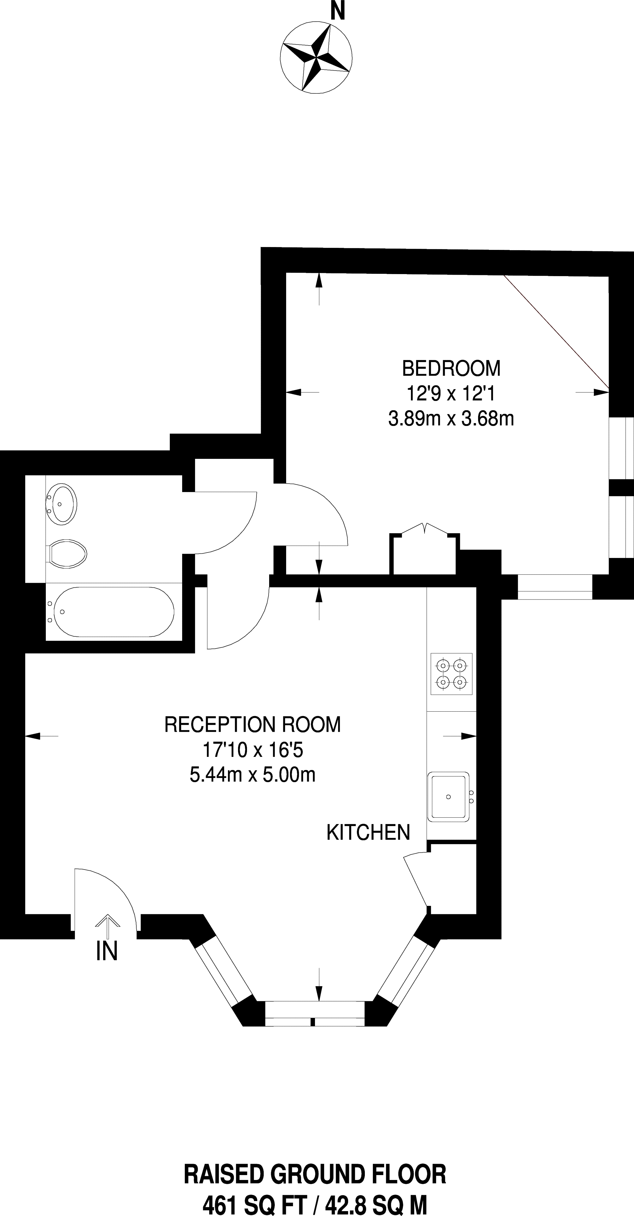 1 Bedrooms Flat to rent in Mill Lane, West Hampstead NW6