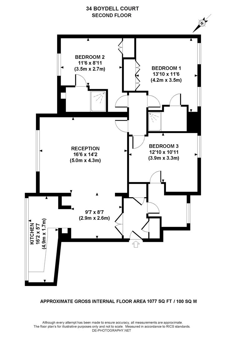 3 Bedrooms Flat to rent in Boydell Court, St Johns Wood NW8