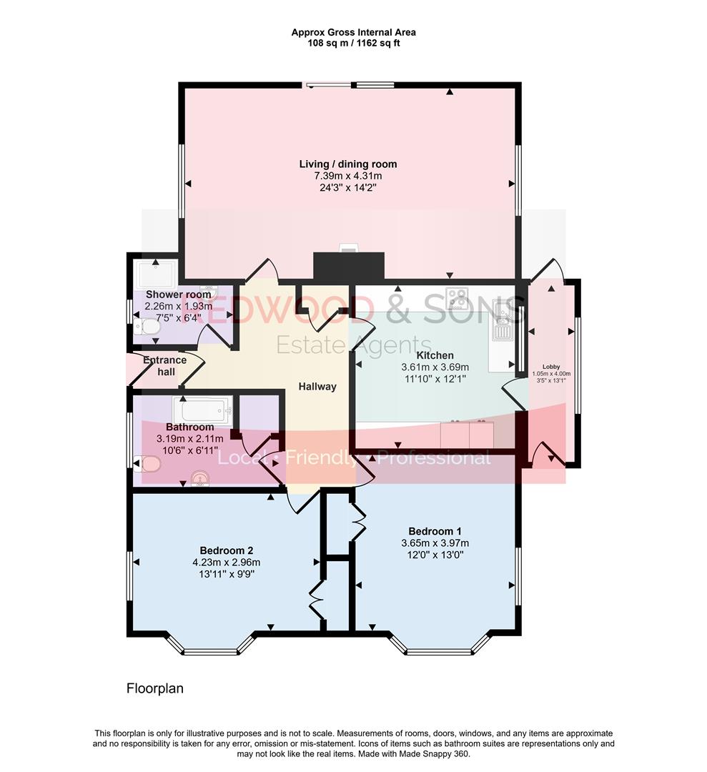 Ferncroft, Burndell Road, Yapton floorplan