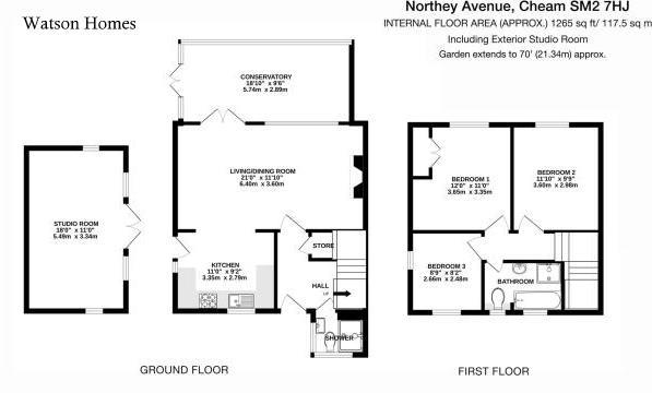 118, Northey Avenue, Sutton floorplan